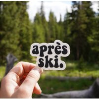 Apres Ski - Vinyl Sticker Waterproof Skiing Resorts Powder Colorado Trip Ikon Pass Aspen | Etsy (US)