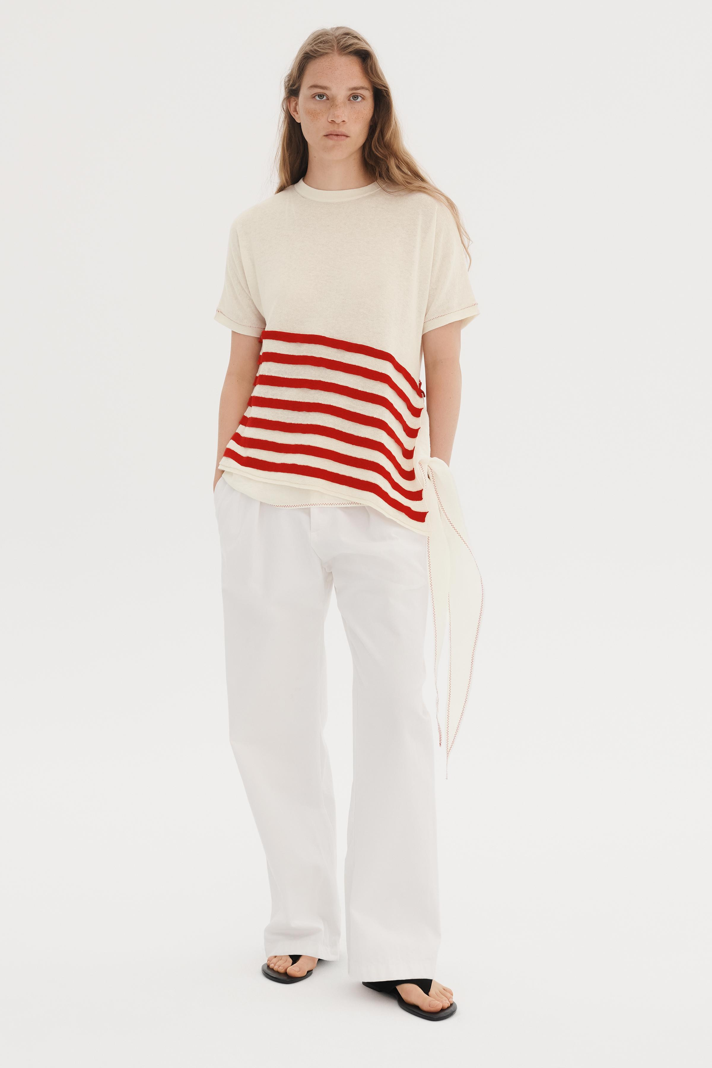 ASYMMETRIC STRIPED KNIT TOP - THE ITEM ZARA WOMAN | Zara US