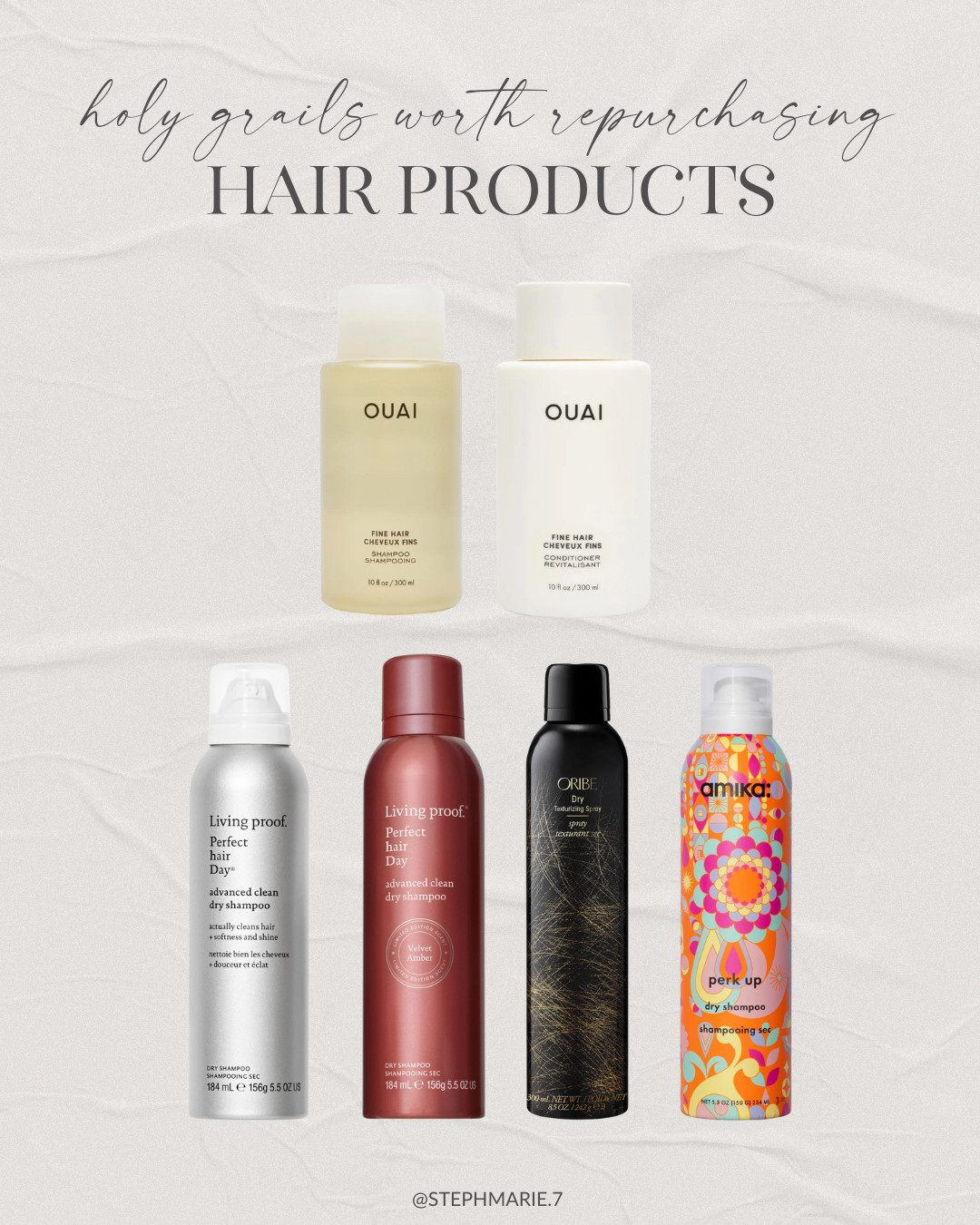 My holy grail hair products! These work so well for my fine, flat hair and hold my style in place even in hot, humid weather.  

 #LTKOver40 #LTKBeauty