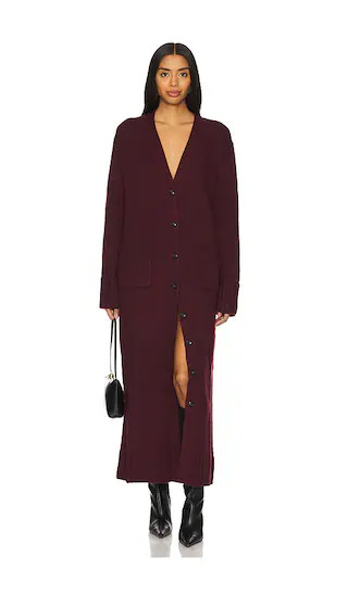 x REVOLVE Aidan Sweater Dress in Wine | Revolve Clothing (Global)