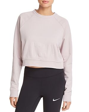 Nike Embossed Cropped Sweatshirt | Bloomingdale's (US)