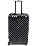 KARL LAGERFELD Women's Suitcase Spinner Wheels Hardside, Black, One Size | Amazon (US)