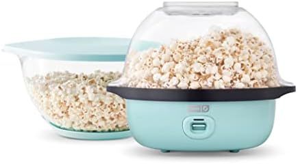 Dash SmartStore™ Deluxe Stirring Popcorn Maker, Hot Oil Electric Popcorn Machine with Large Lid for  | Amazon (US)