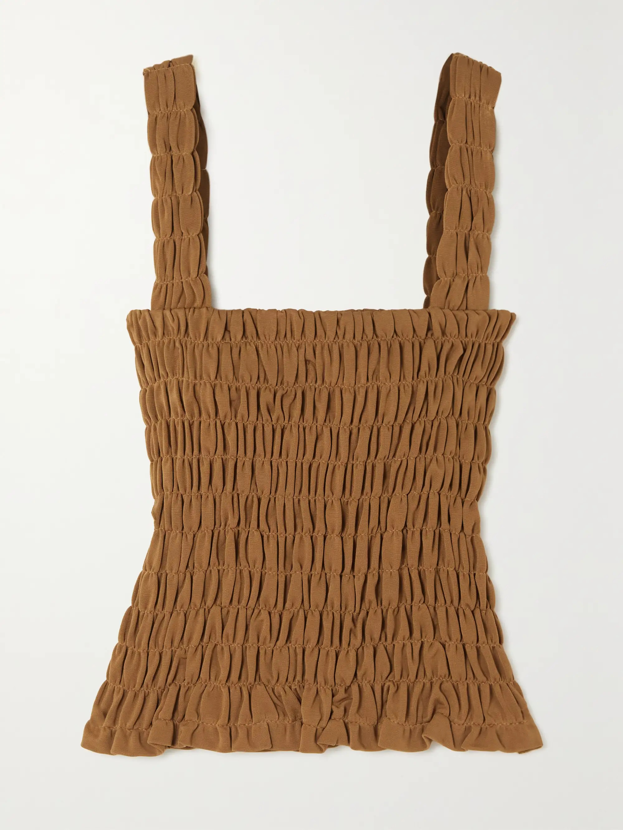 Elnaz shirred stretch-jersey tank | NET-A-PORTER (US)