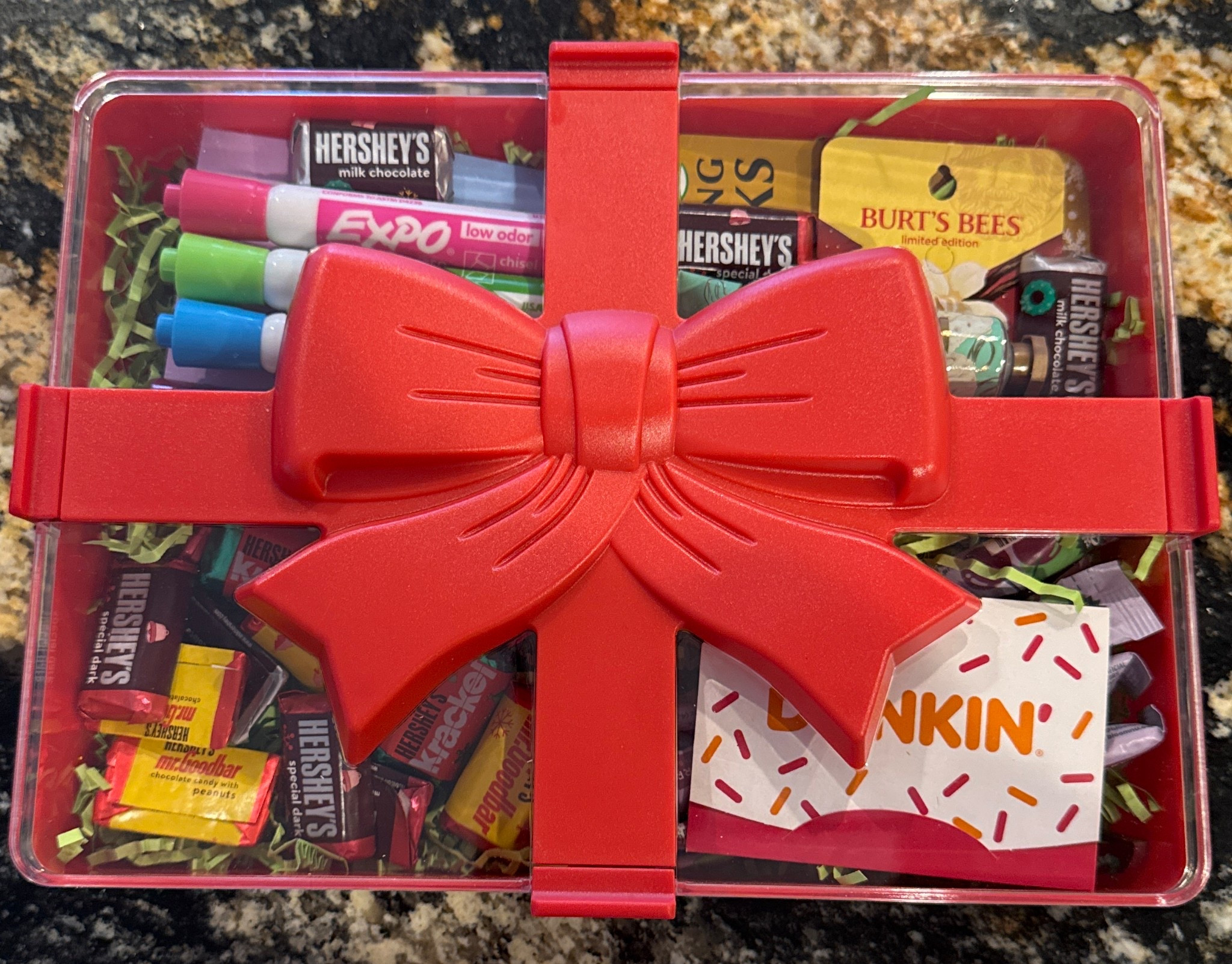 This is my daughter’s teacher gift for this year. This snack box is only $10 from Target! Stuff with all your favorite treats, school supplies and small stocking stuffers. Maybe even add a gift card of choice! I filled the bottom with paper shreds to lift. 

#LTKGiftGuide #LTKSeasonal #LTKHoliday