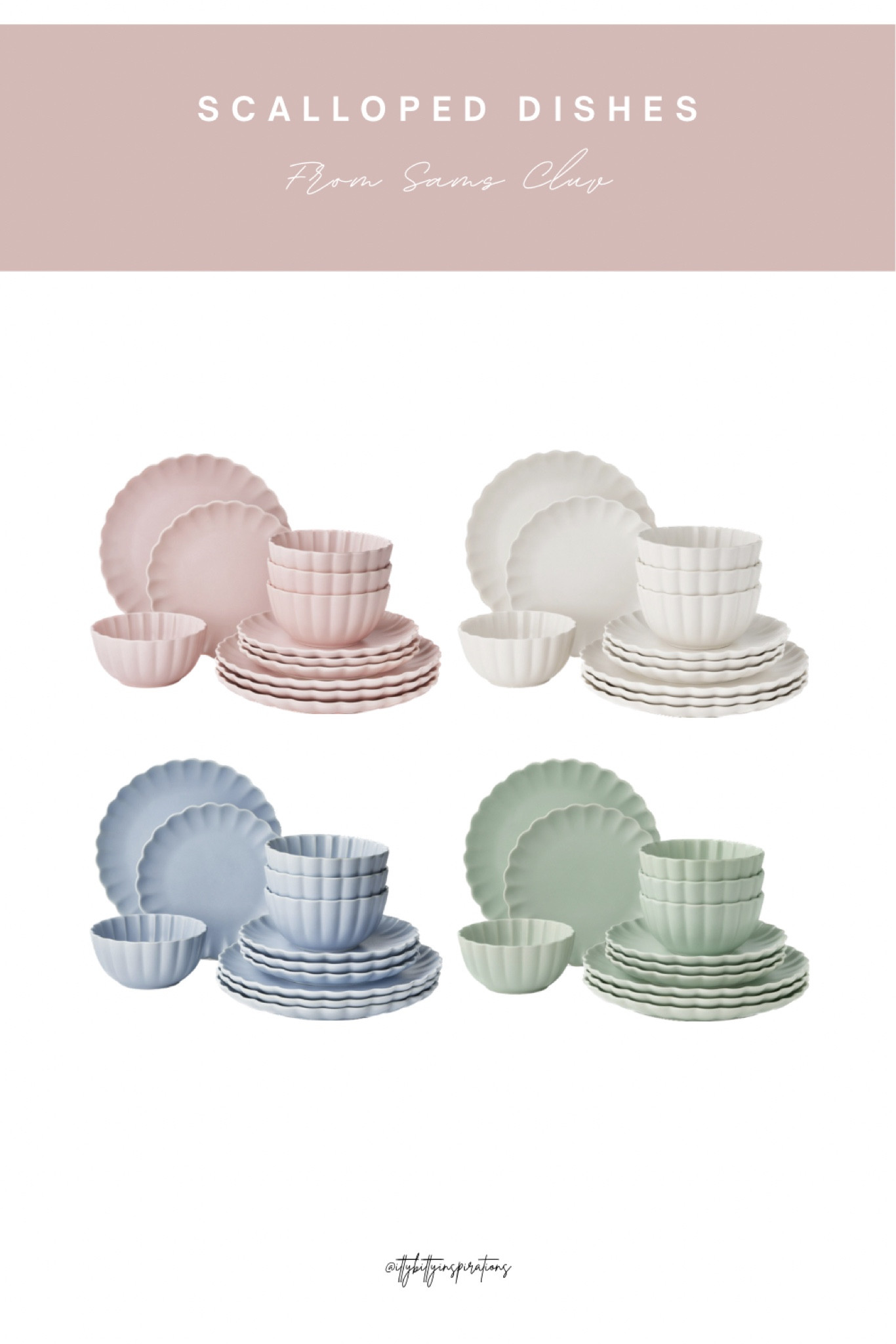 Adorable #scalloped dinnerware from #samsclub 

#kitchen
#dainty 
#serveware
#home 
#party

#LTKParties #LTKHome #LTKFamily