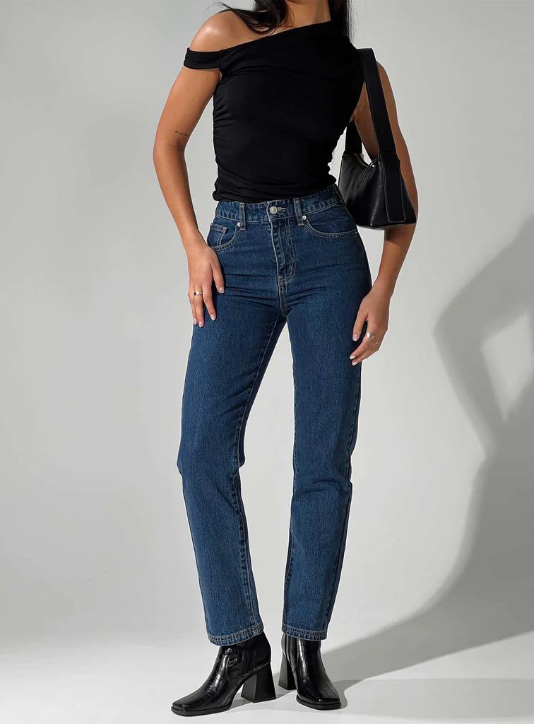 Gyoke Jeans Dark Wash Denim | Princess Polly US