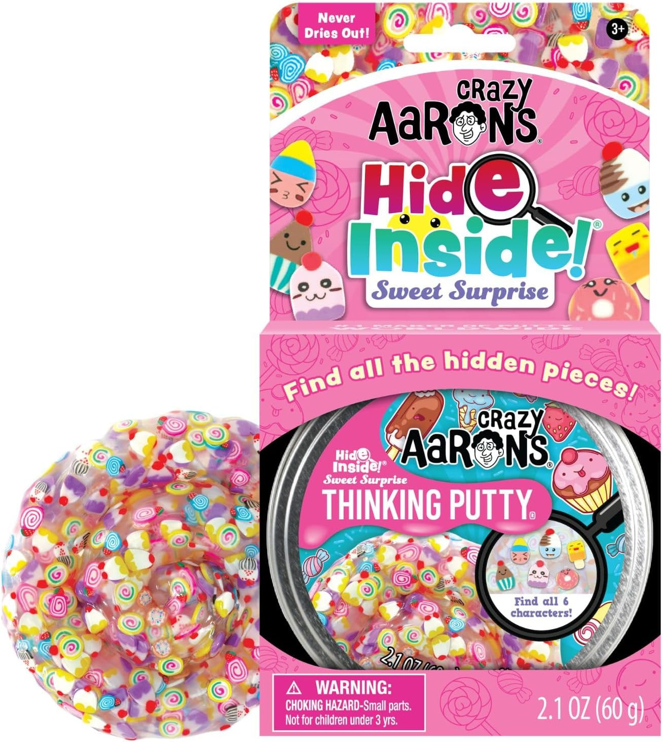 Crazy Aaron's Thinking Putty Sweet Surprise Find The Missing Characters | Amazon (UK)