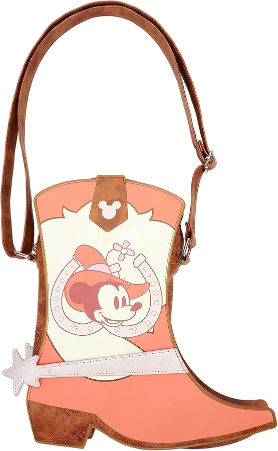 Minnie Mouse Classic Giddyup Cowgirl Boot 11.6" Crossbody Bag | Amazon (US)