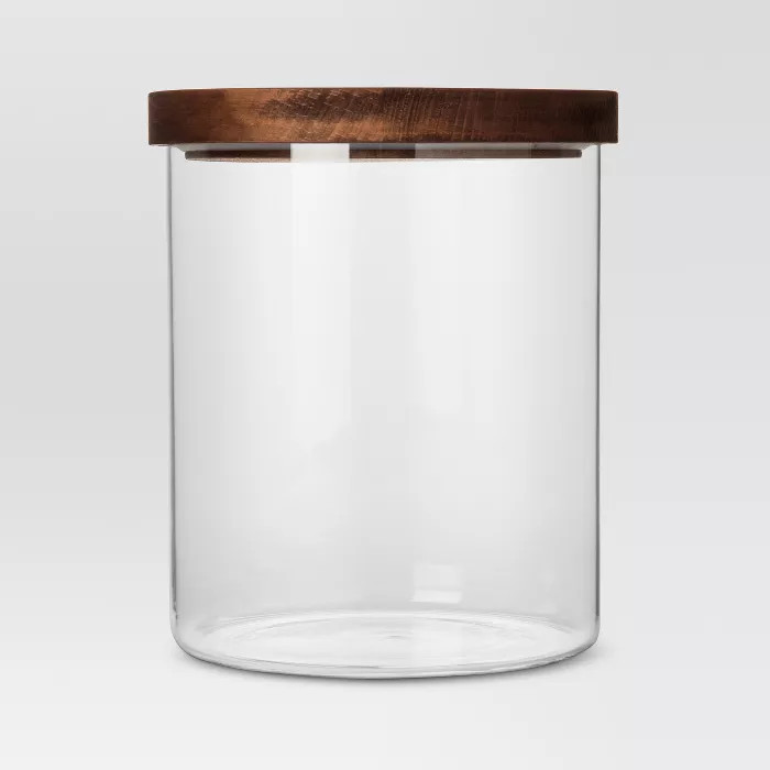 105oz Glass Storage Canister with Wood Lid - Threshold™ | Target