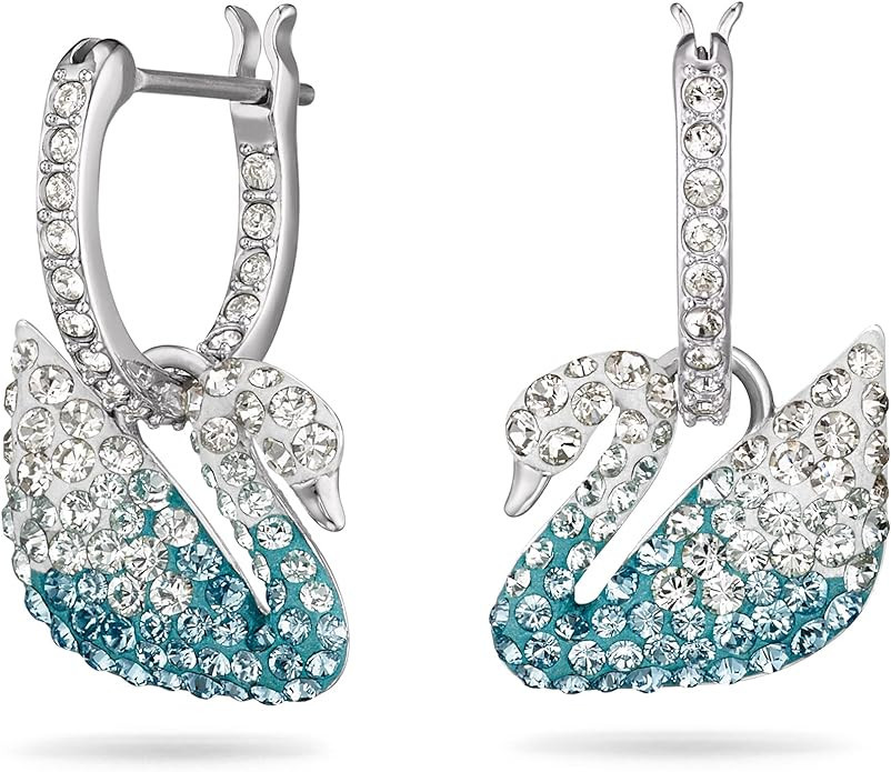Swarovski Iconic Swan Crystal Necklace and Earrings Jewelry Collection | Amazon (US)
