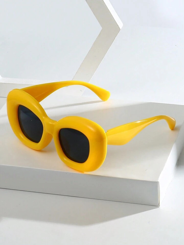 1pc Candy Color Bubble Design Hollow Out Shape Wacky Halloween Fun Fashion Sunglasses, Cute Party... | SHEIN