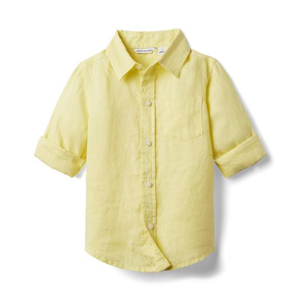 Linen Roll-Cuff Shirt | Janie and Jack