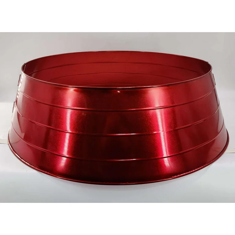 Metal Christmas Tree Collar, Red, 27", by Holiday Time - Walmart.com | Walmart (US)