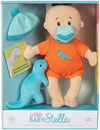 Manhattan Toy Wee Baby Stella Tiny Dino 12" Soft Baby Doll Set | Amazon (CA)