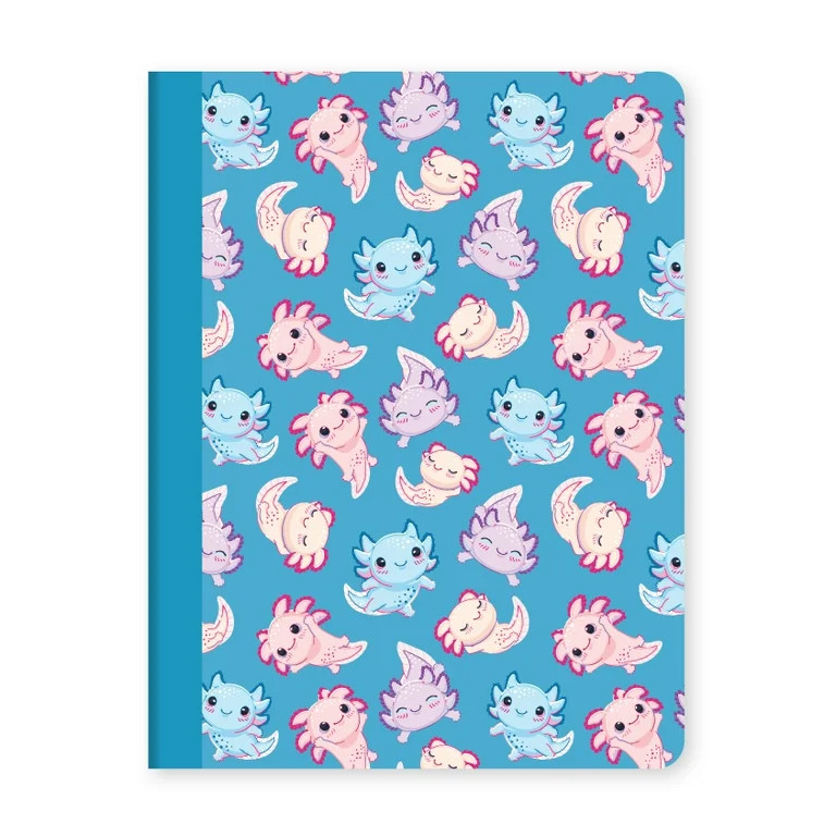 Pen+Gear Wide Ruled Composition Book, 7.5" x 9.75", Multicolor Axolotl, 80 Sheets | Walmart (US)