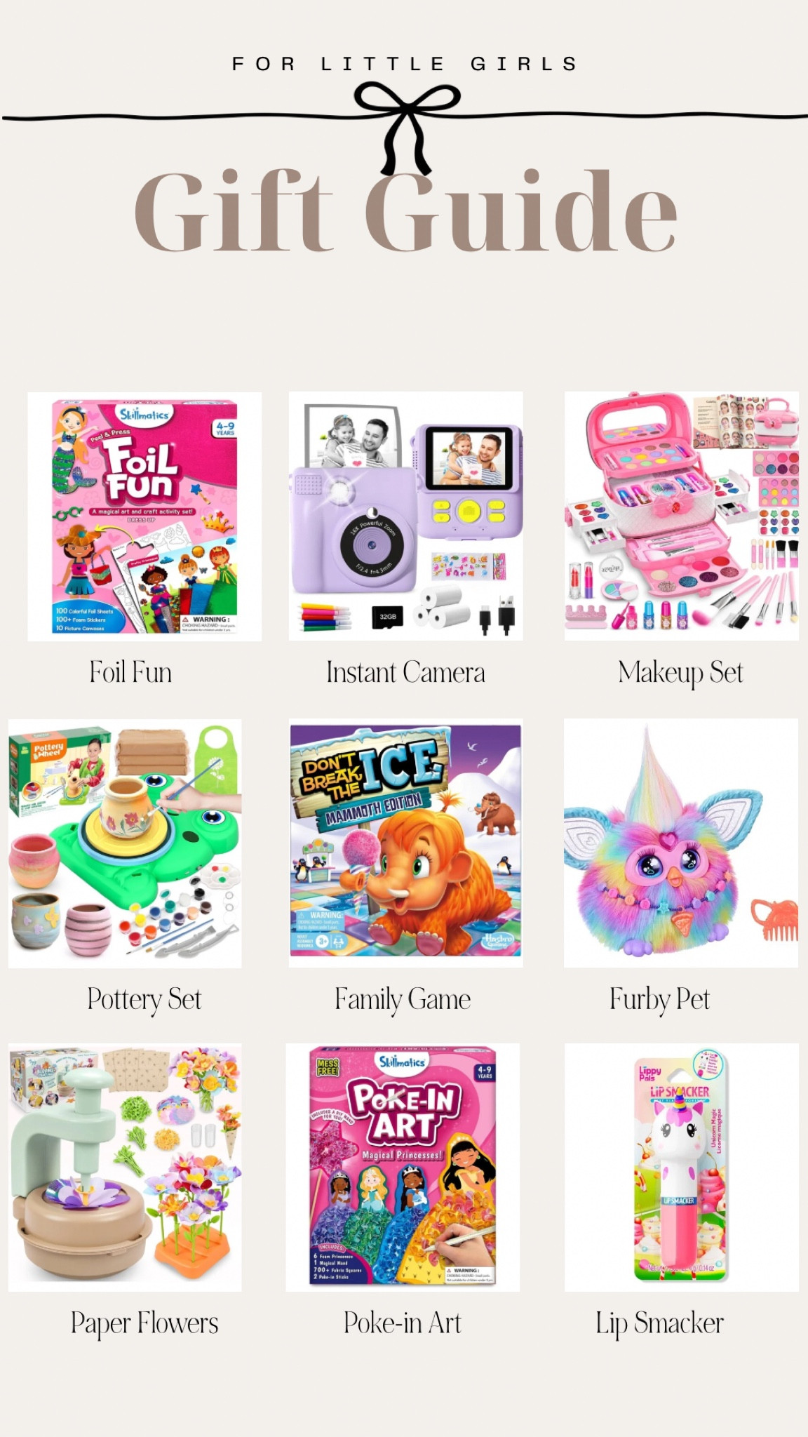 gift guide: little girls

Gift ideas for little girls ranging from 4-9 ✨ 💕 



#LTKGiftGuide #LTKHoliday #LTKKids