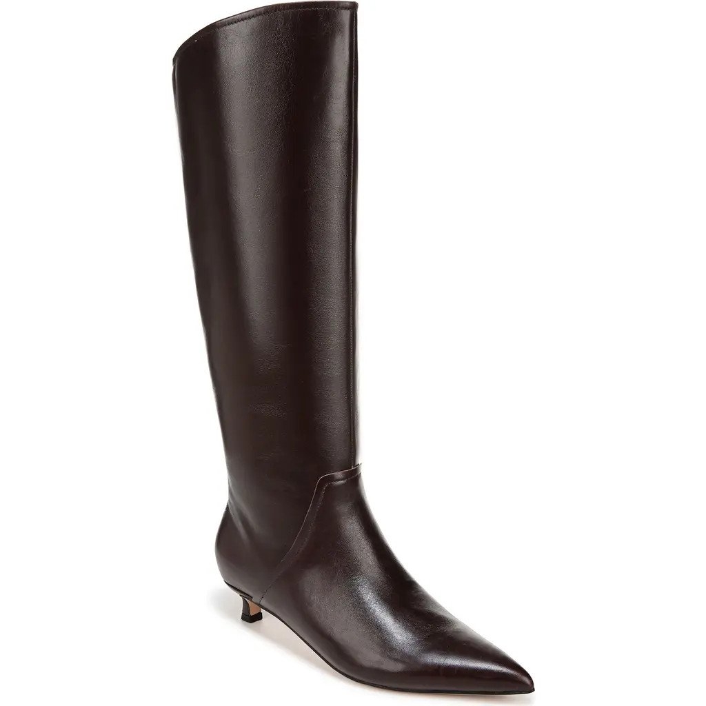 27 EDIT Naturalizer Nikita Kitten Heel Tall Boot in Dark Brown at Nordstrom, Size 11 | Nordstrom