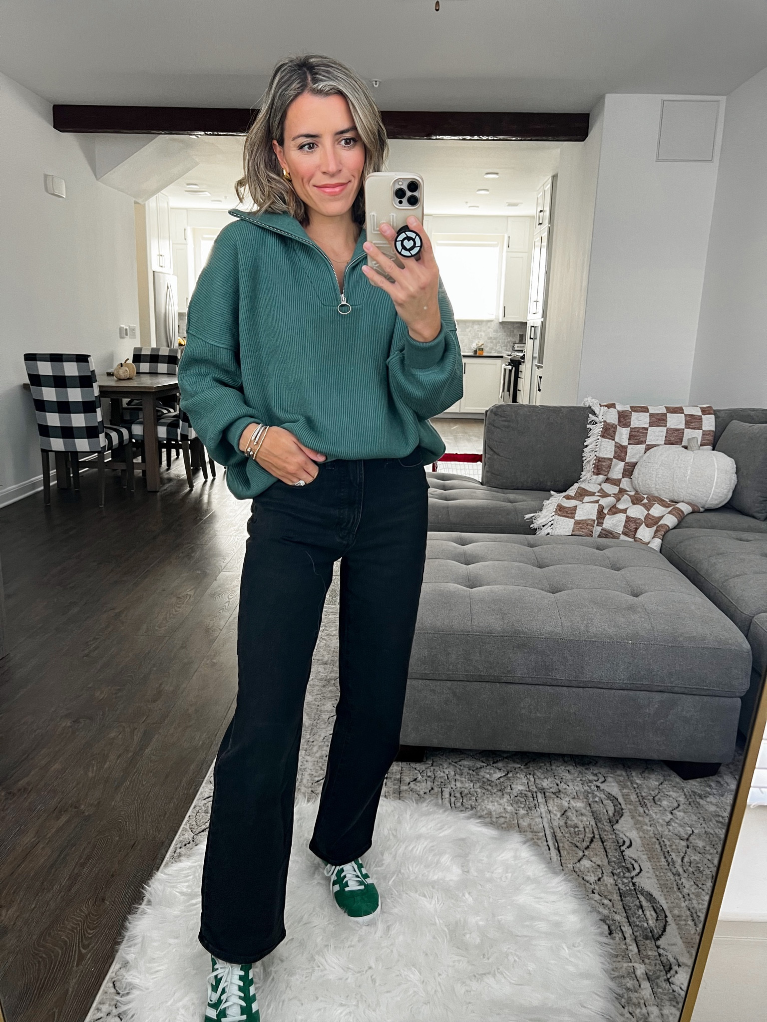 Sweatshirt sized up to medium on sale for $32 

#LTKfindsunder50 #LTKsalealert