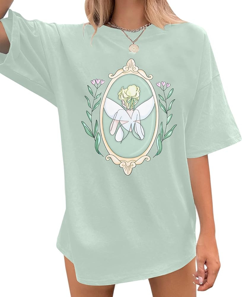 Oversized Magical Shirt Women Princess T-Shirt Magic Kingdom Shirts Family Vacation Castle Tee To... | Amazon (US)