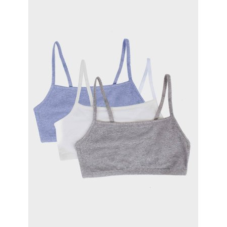 Fruit of the Loom Women s Spaghetti Strap Cotton Sports Bra 3-Pack Style-9036 | Walmart (US)