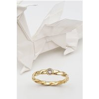 Gold Ring With Champagne-Colored Diamond | Etsy (US)