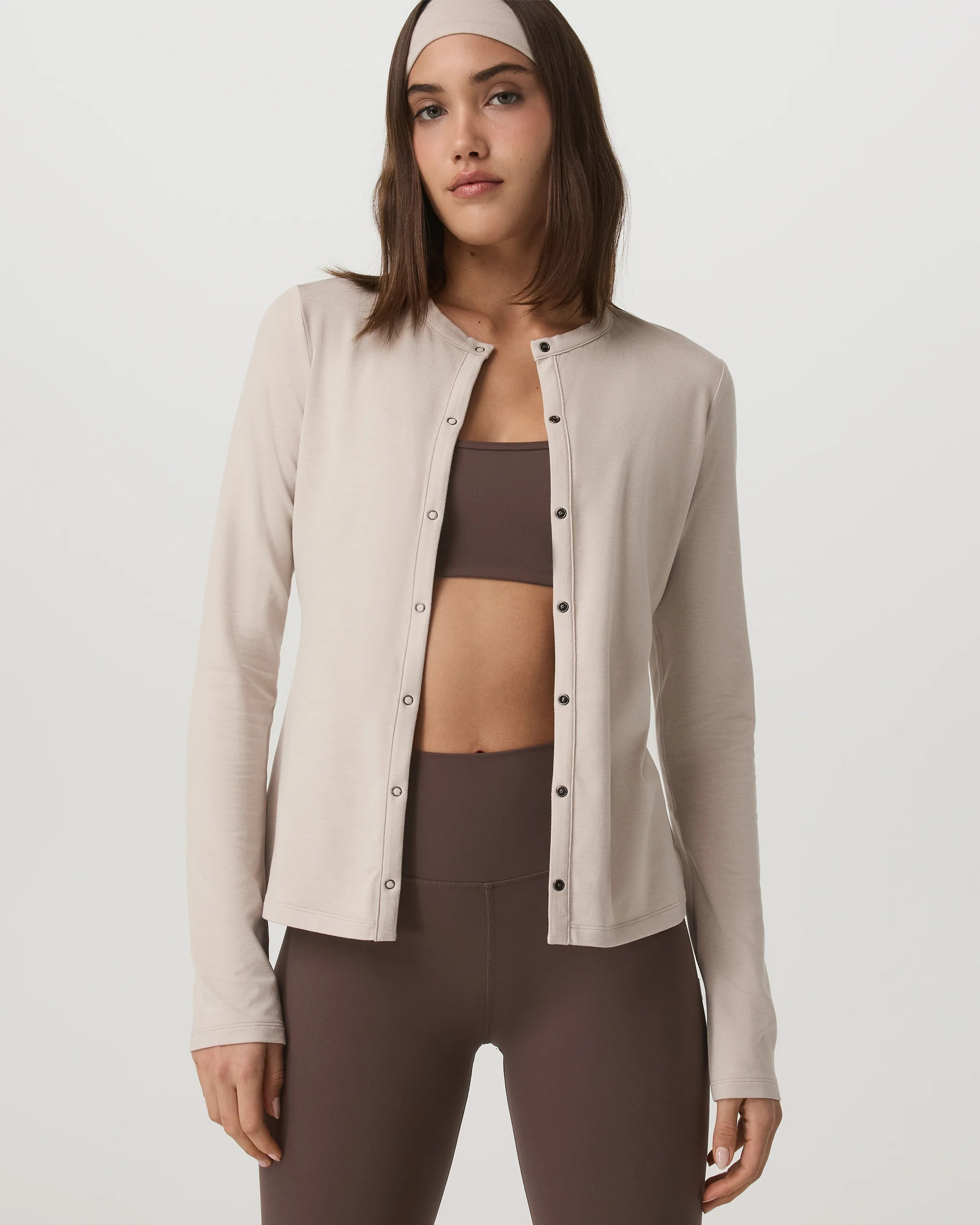 Long Sleeve Halo Snap Cardigan | Vuori Clothing (US & Canada)