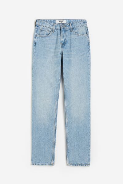 Straight Regular Jeans - Licht denimblauw - DAMES | H&M NL | H&M (DE, AT, CH, NL, FI)