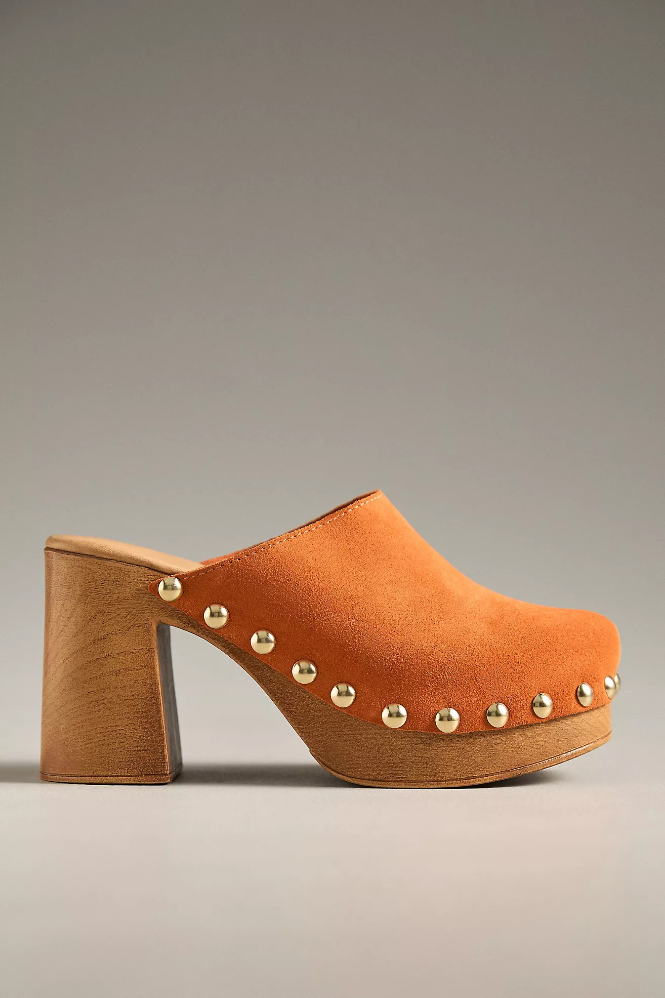 By Anthropologie Wood-Bottom Clog Heels | Anthropologie (US)