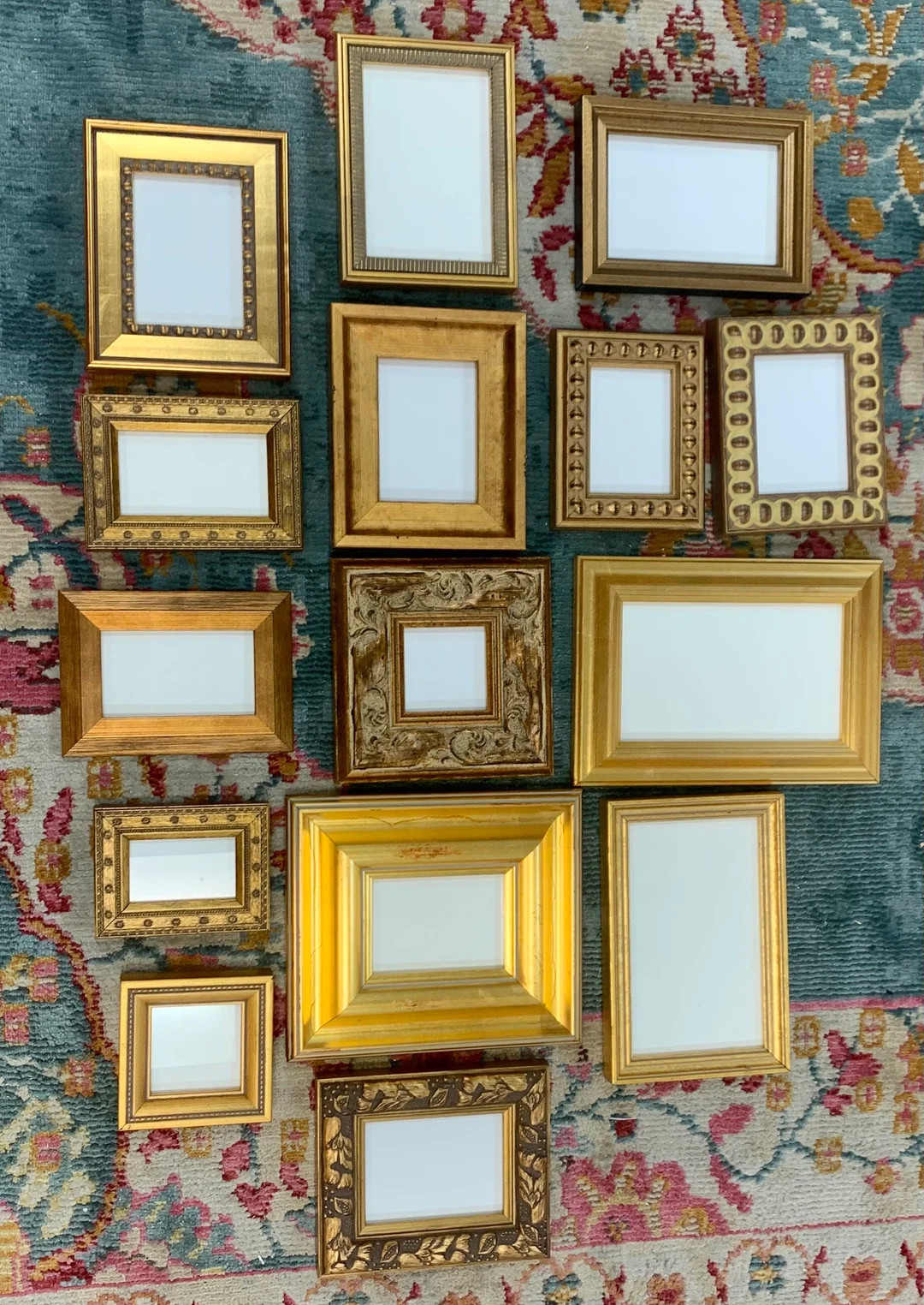 Lot of 15 RANDOM Small Mixed Gold Frames TO HANG - Etsy | Etsy (US)