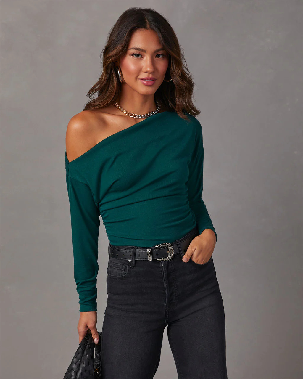 Karina Asymmetrical Crop Top | VICI