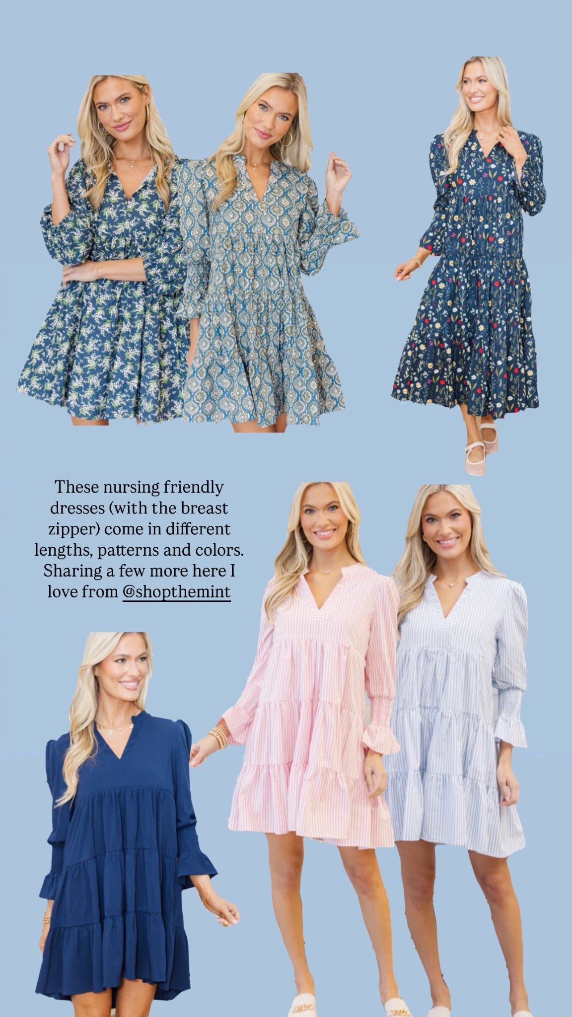 More nursing dresses for breastfeeding! All under $100 and great quality! I suggest ordering TTS or one size larger (if pregnant)

#LTKBaby #LTKBump #LTKFindsUnder100