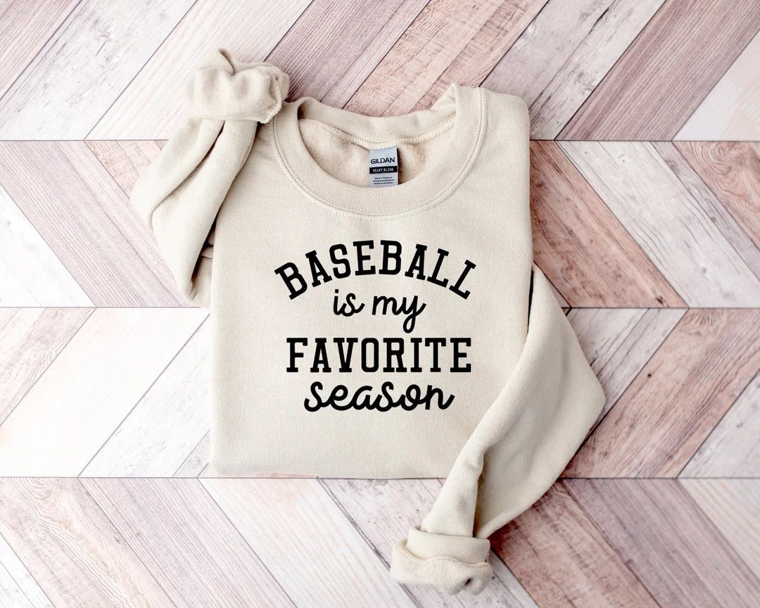 Baseball Is My Favorite Season Sweatshirt,Sport Mom Sweatshirt,Baseball Lover Sweater,Sports Mama... | Etsy (US)