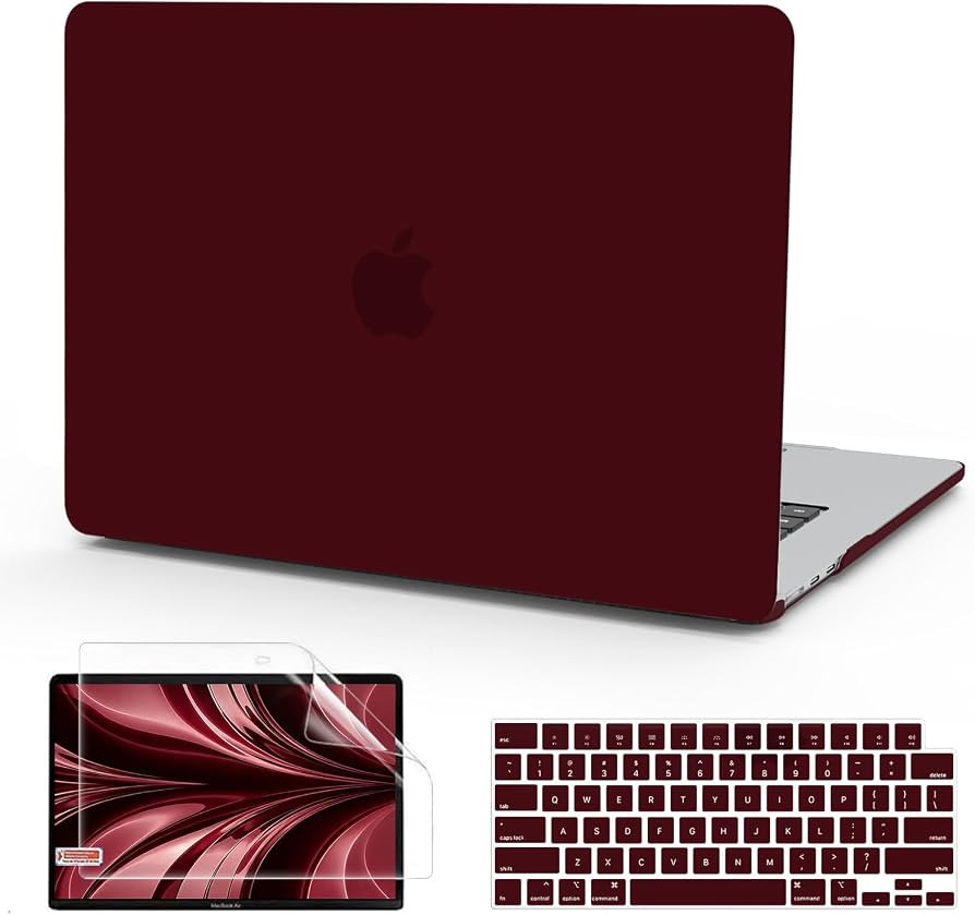 B BELK for MacBook Air 13 inch Case M5 2026 2025-2022 M4 M3 M2, Marsala Red | Amazon (US)