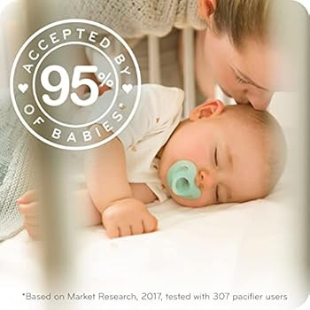 NUK Comfy Orthodontic Pacifiers, 0-6 Months, Timeless Collection, Pack of 5 | Amazon (US)