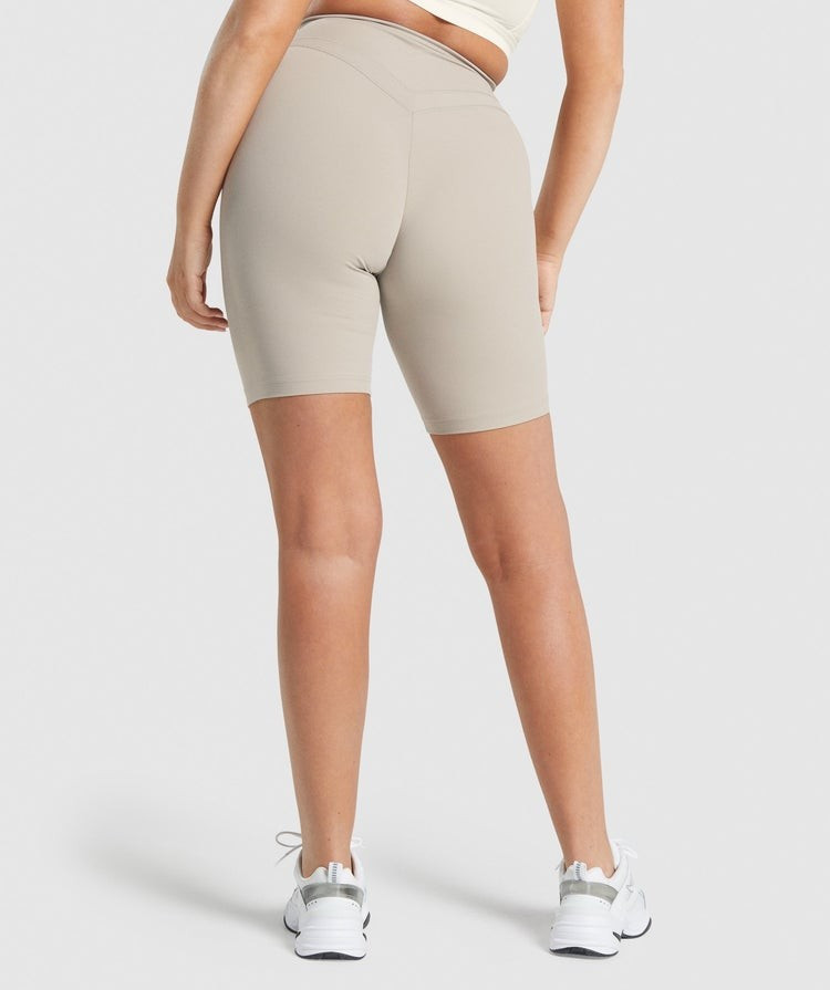 Gymshark Whitney Cycling Shorts - Mink | Gymshark (Global)