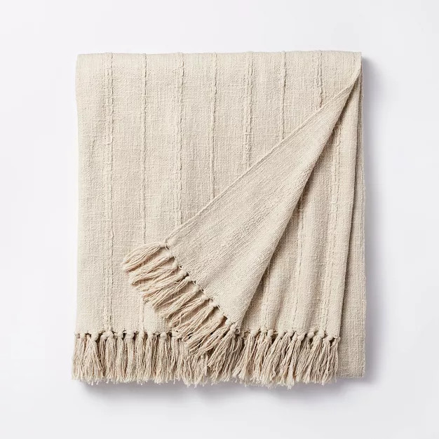 60"x86" Oversized 100% Cotton Bed Throw - Threshold™ designed with Studio McGee | Target