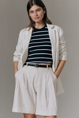The Avery Pleated Trouser Shorts by Maeve | Anthropologie (US)