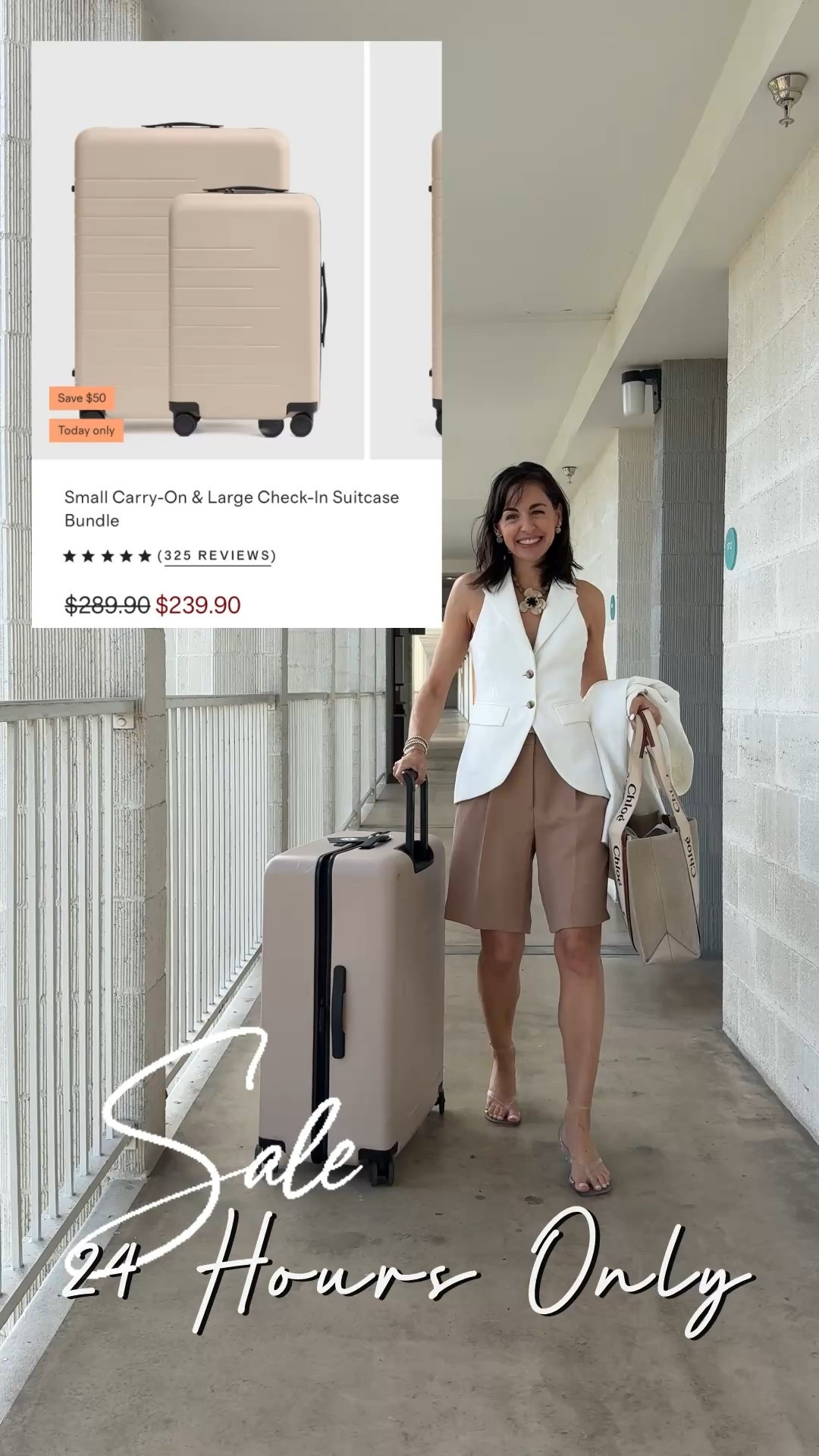 Deals on top of Deals- I highly recommend my luggage, brown oversized leather jacket, and cashmere boyfriend cardigan. 
 