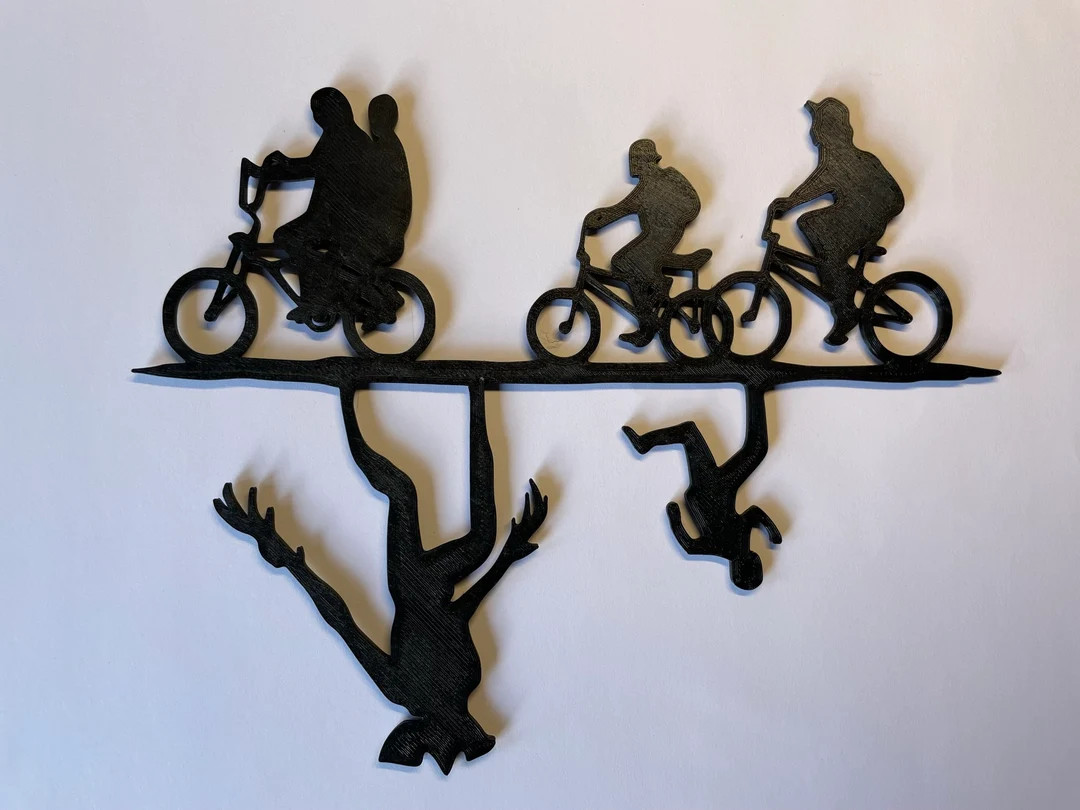 Stranger Things the Upside Down Silhouette Wall Art - Etsy | Etsy (US)
