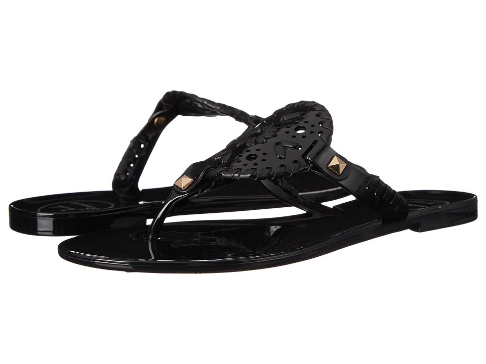 Jack Rogers - Miss Georgica Jelly (Little Kid/Big Kid) (Black) Women's Sandals | Zappos