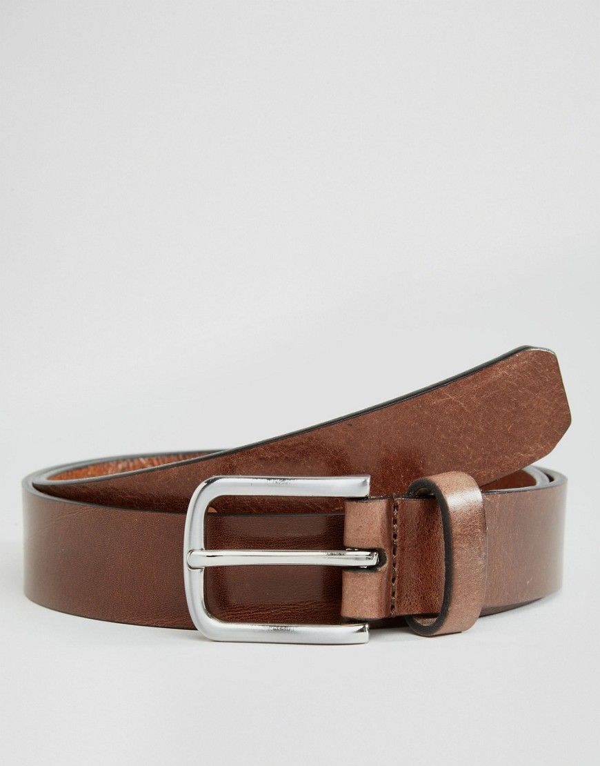 Royal RepubliQ Patriot Leather Belt In Brown | ASOS UK