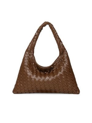Mini Haven Metallic Woven Leather Top Handle Bag | Saks Fifth Avenue OFF 5TH