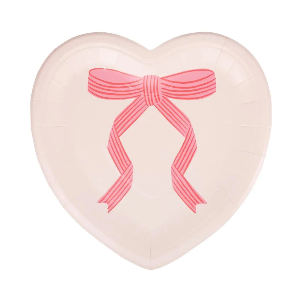 Tied Bow Heart Plates | Shop Sweet Lulu