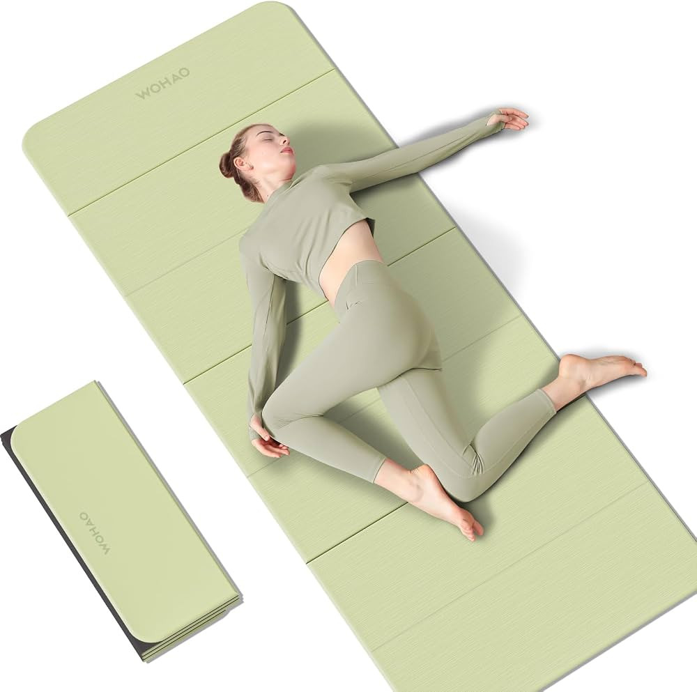 7-Fold Yoga Mat 70"x24" - 1/2 Inch Thick Folding Exercise Mat, Compact Non-Slip TPE Mat for Trave... | Amazon (US)