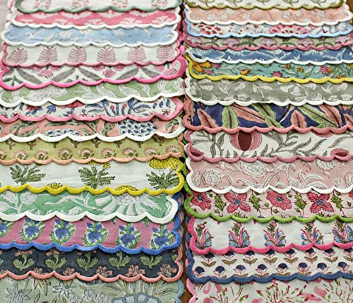 Amazon.com: Ridhi Cloth Napkins 100% Pure Cotton Farmhouse Wedding Dinner Napkins for Halloween, ... | Amazon (US)