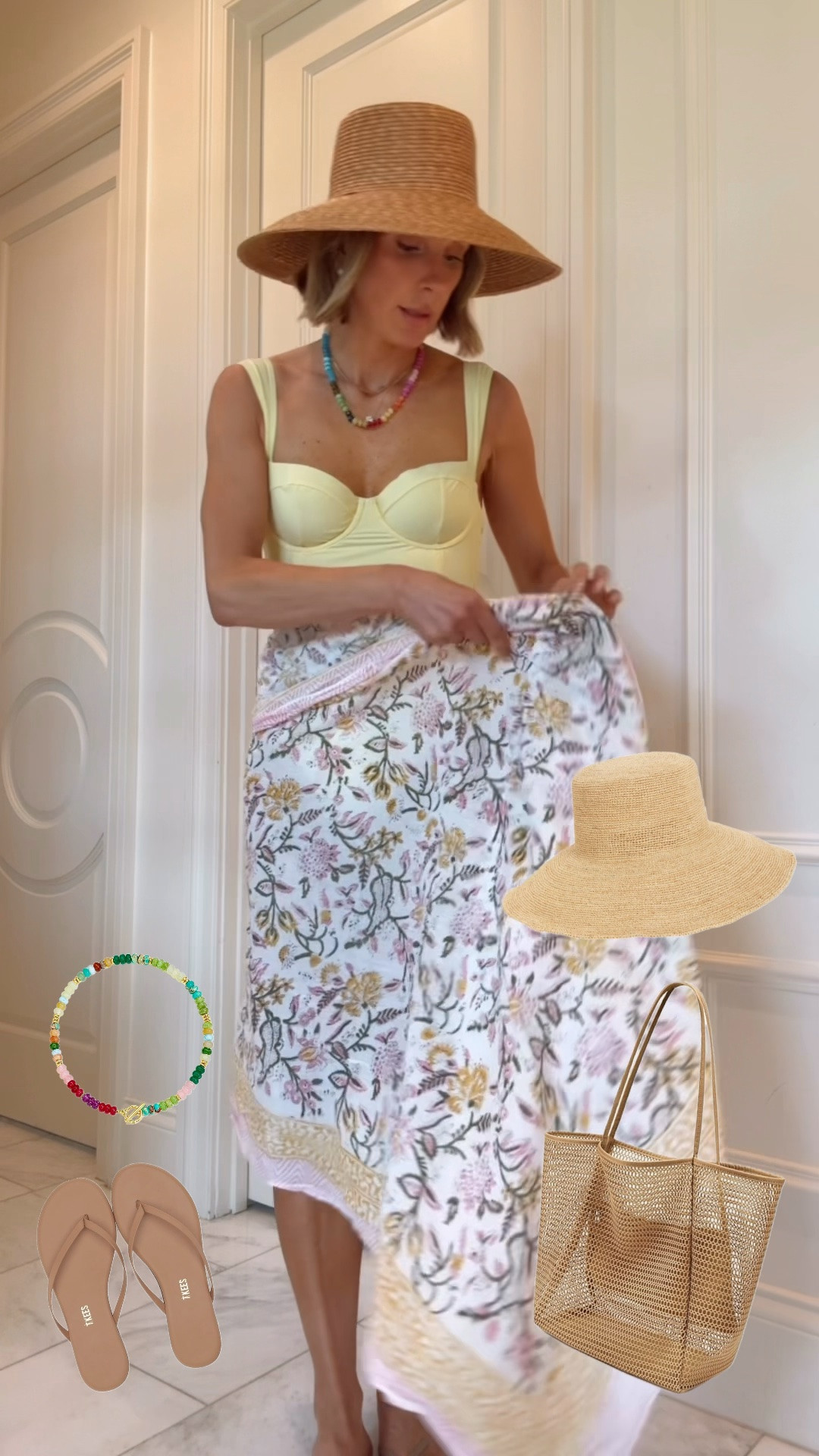 Beach vacation swimsuit swim look, I'm wearing size small fits tts