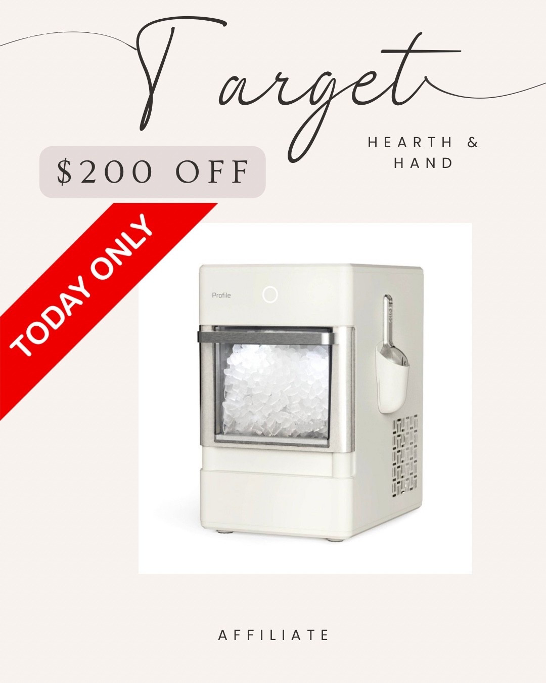 🚨 TODAY ONLY 🚨

Get $200 off the Hearth & Hand GE nugget ice maker at Target!! 

#LTKSaleAlert #LTKHome #LTKSeasonal