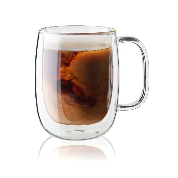 ZWILLING Sorrento Plus 2-pc Double-Wall Glass Coffee Mug Set | Target