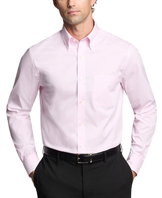 Men's Regular Fit Wrinkle Resistant Stretch Dress Shirt | Macy's